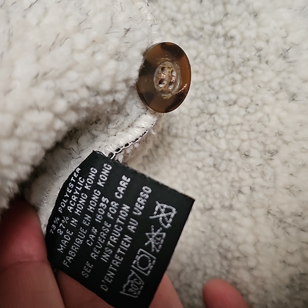 XL Barrage Authentic Thick Polar Fleece Button-up Bomber Jacket - Picture 3 of 4